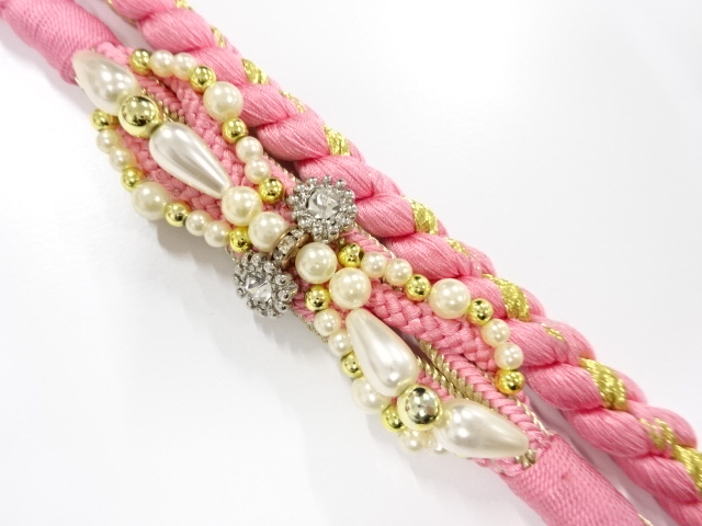 正絹　振袖用　手組帯締め